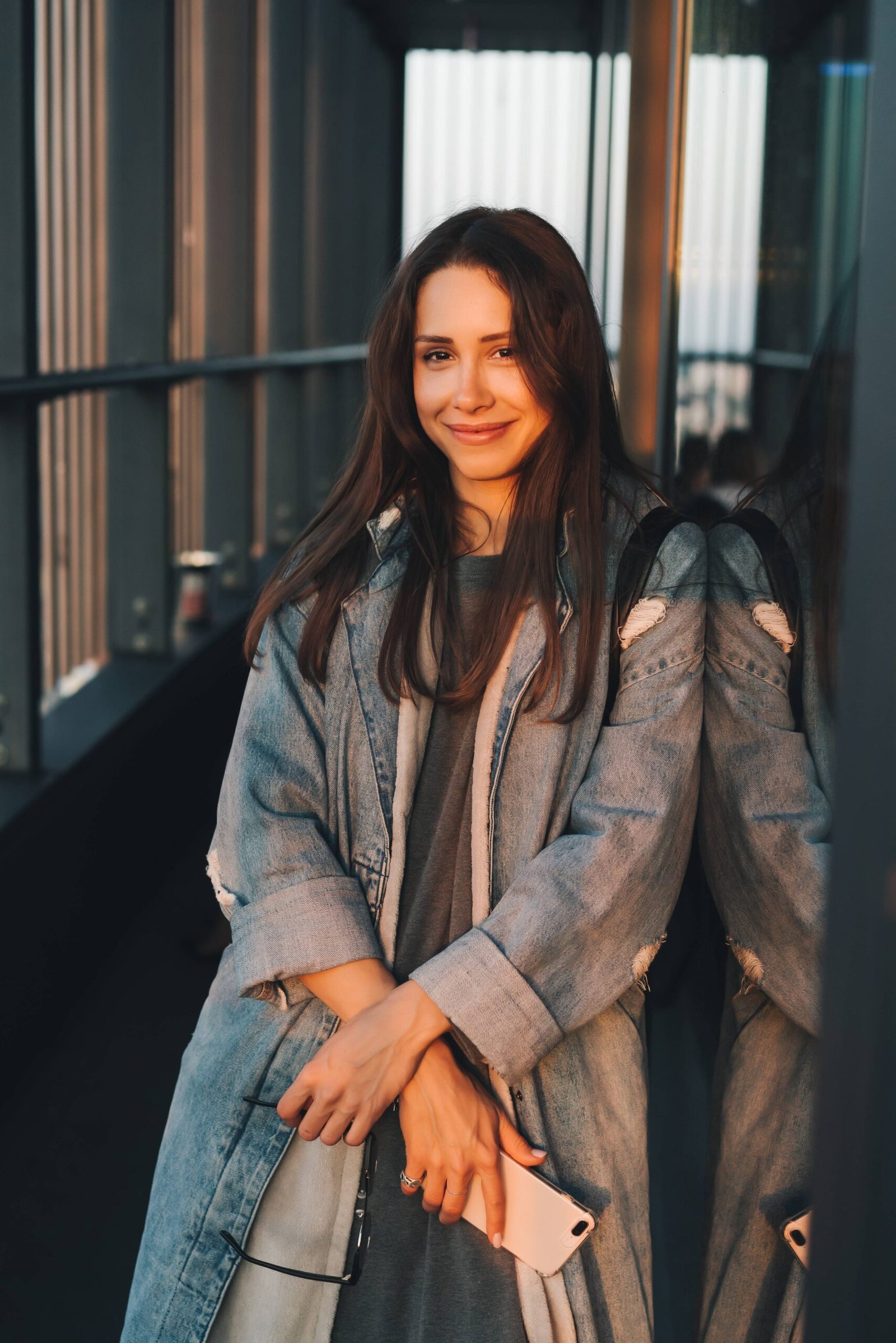 portrait-young-attractive-emotional-girl-dressed-trendy-blue-denim-coat